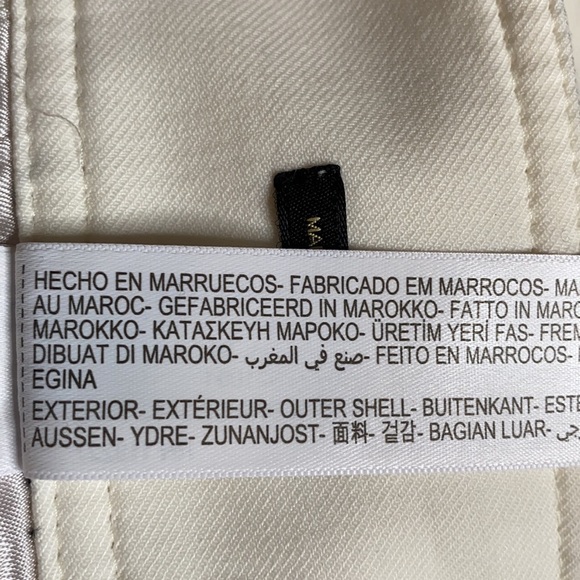 NWT. Massimo Tutti Cream Wool Blend Trousers with Dart Details. Size 6. - Picture 8 of 10